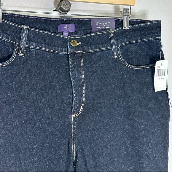 NYDJ - dark blue denim plus size bootcut jeans - 16w - NWT - Picture 2 of 5